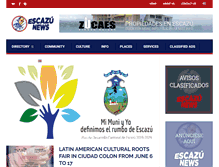 Tablet Screenshot of escazunews.com